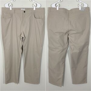 Peter Millar EB66 Performance 5-Pocket Golf Pants Men’s Size 38 x 29 Khaki Beige